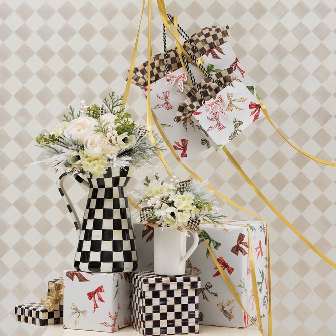 Courtly Check Gift Wrap, Set of 2 - {current_domain}