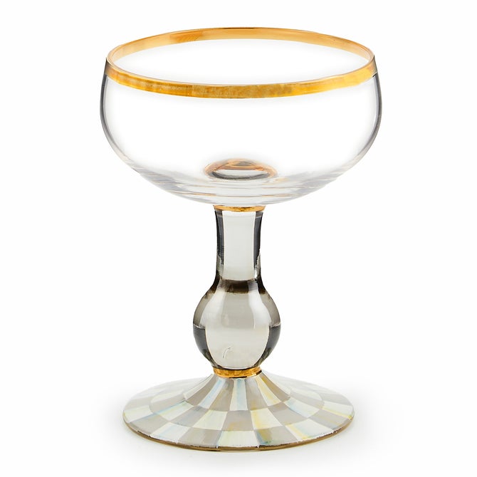 Sterling Check Coupe Glass - {current_domain}