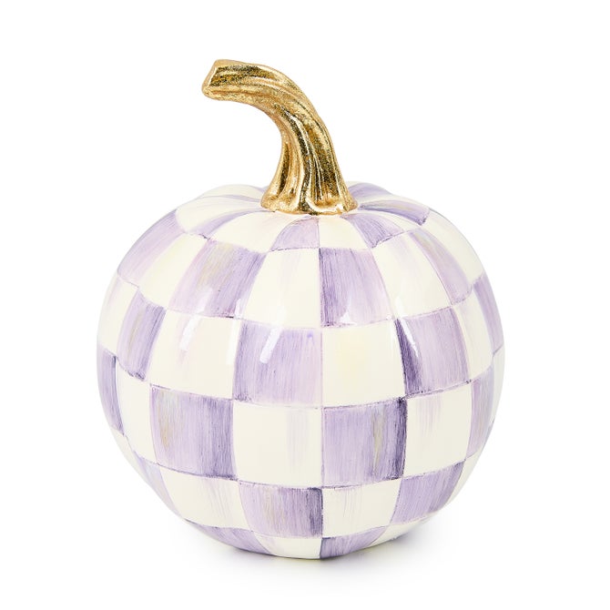Violet Check Mini Pumpkin - {current_domain}