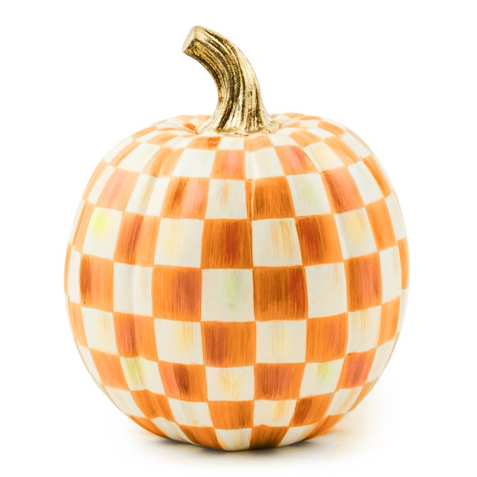 Orange Check Small Pumpkin - {current_domain}