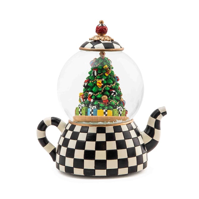 Courtly Teapot Snow Globe - {current_domain}