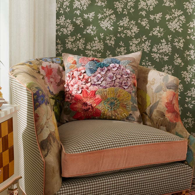 Petal Palette Floral Throw Pillow - {current_domain}