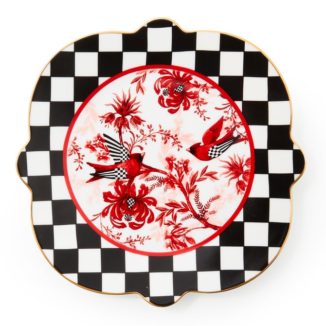 Cardinal Toile Salad Plate - {current_domain}