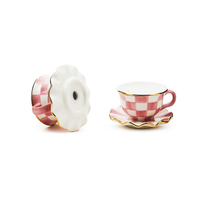 Rosy Check Teacup Salt & Pepper Set - {current_domain}
