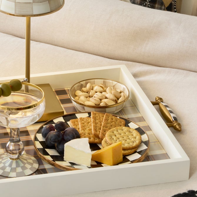 Mocha Check Dipping Bowl - {current_domain}