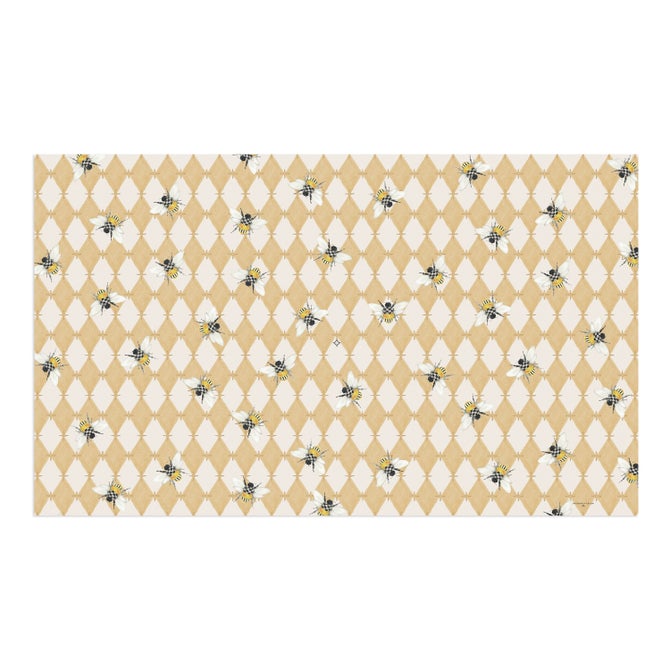 Honeycomb with Bees Floor Mat - {current_domain}