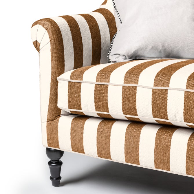 Marquee Brown Stripe Chenille Sofa - {current_domain}