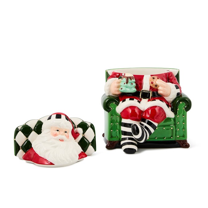 Check It Out Santa in Chair Cookie Jar - {current_domain}