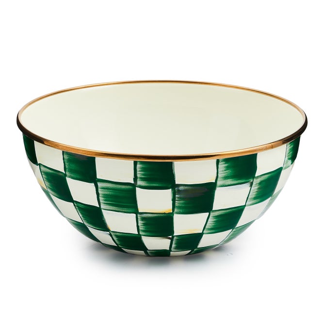 Emerald Check Small Everyday Bowl - {current_domain}