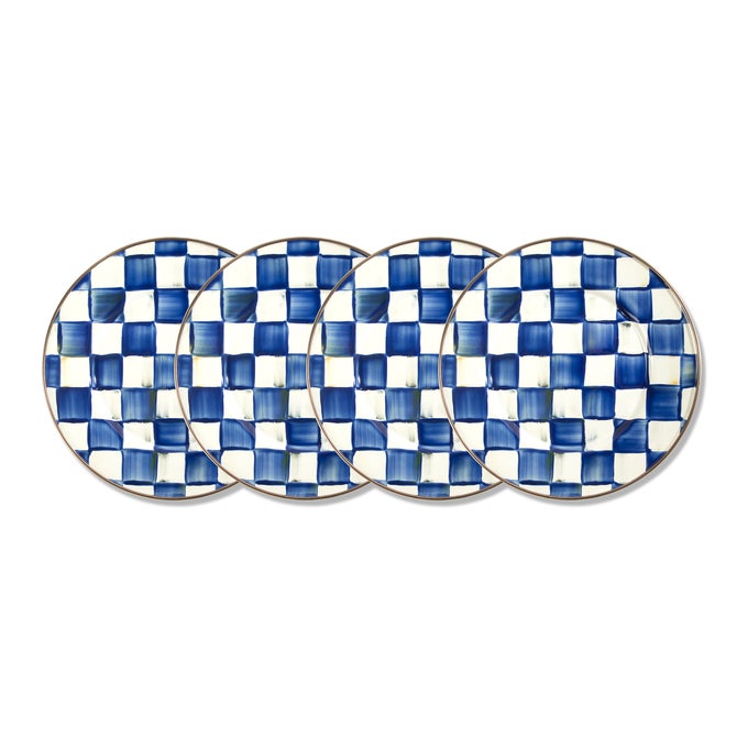 Royal Check Salad Plates, Set of 4 - {current_domain}