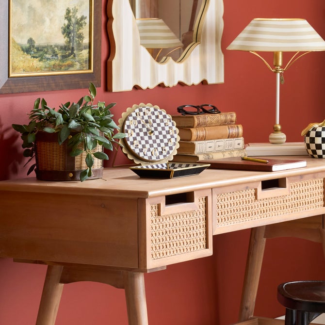 Courtly Check Small Glass Tray - {current_domain}