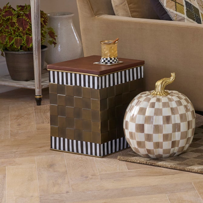 Courtly Stripe Short Storage Bin - {current_domain}