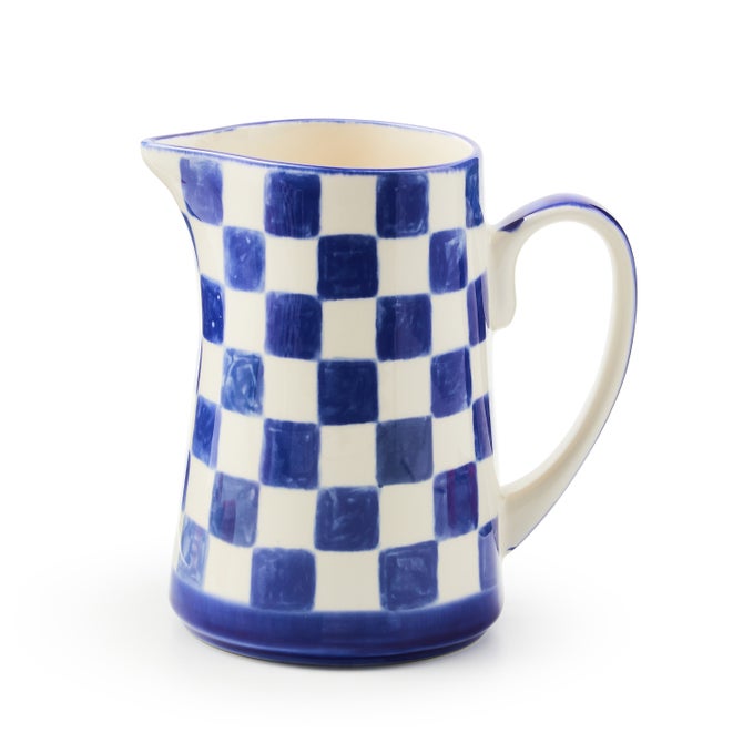 Indigo Check Pitcher - {current_domain}