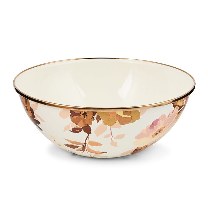 Wild Rose White Medium Everyday Bowl - {current_domain}