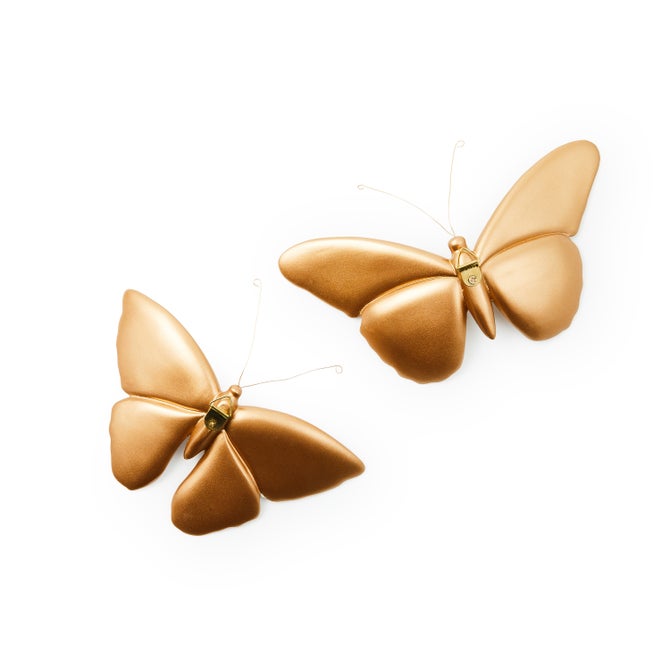 Rosy Check Wall Decor Butterfly Duo - {current_domain}