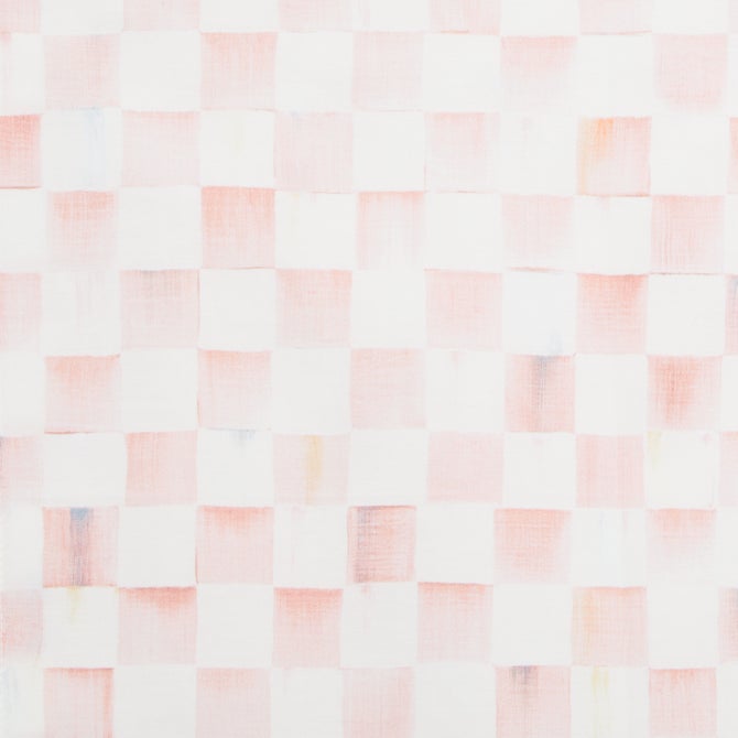 Rosy Check Cafe Curtains, Set of 2 - {current_domain}