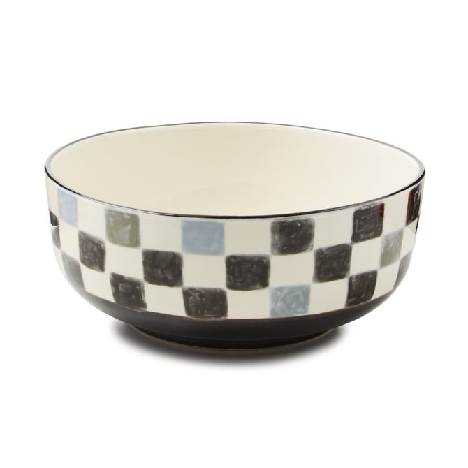 Black Check Serving Bowl - {current_domain}