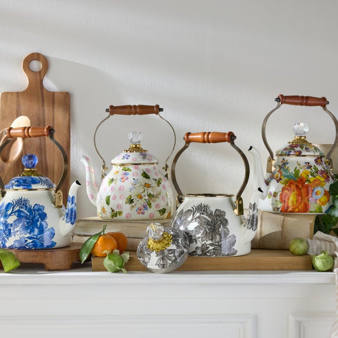Floral Tea Kettle - {current_domain}