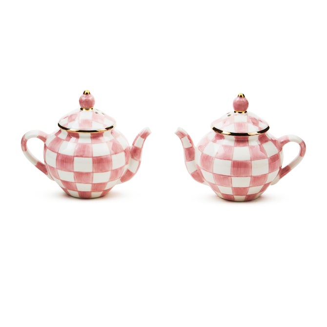 Rosy Check Teapot Salt & Pepper Set - {current_domain}