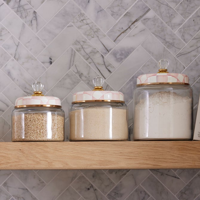 Rosy Check Medium Kitchen Canister - {current_domain}