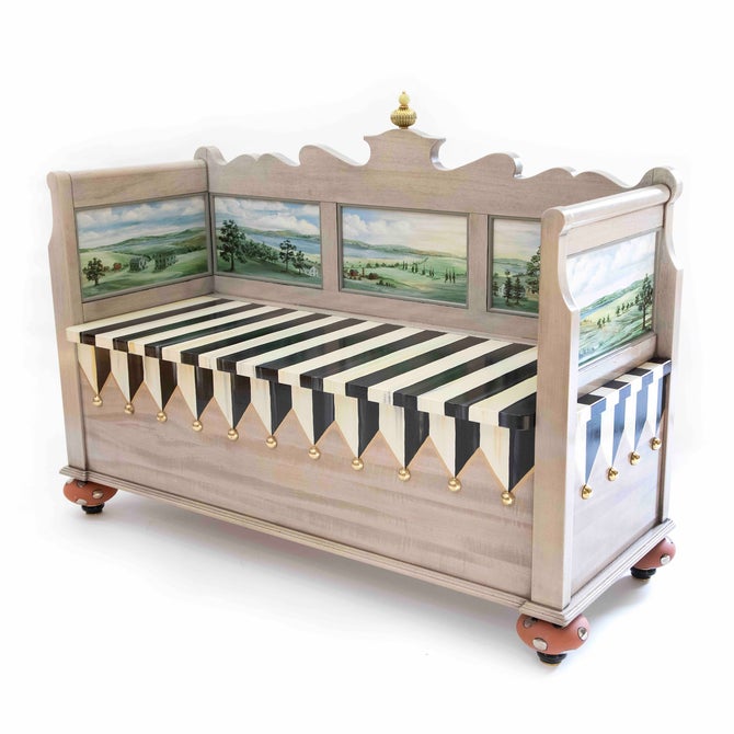 Landscape Blanket Bench - {current_domain}