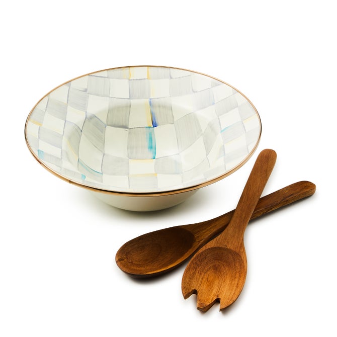 Sterling Check Salad Serving Set - {current_domain}
