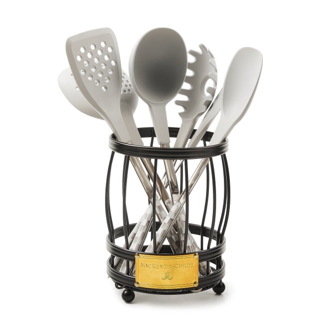 Sterling Check Utensil Caddy Set - {current_domain}