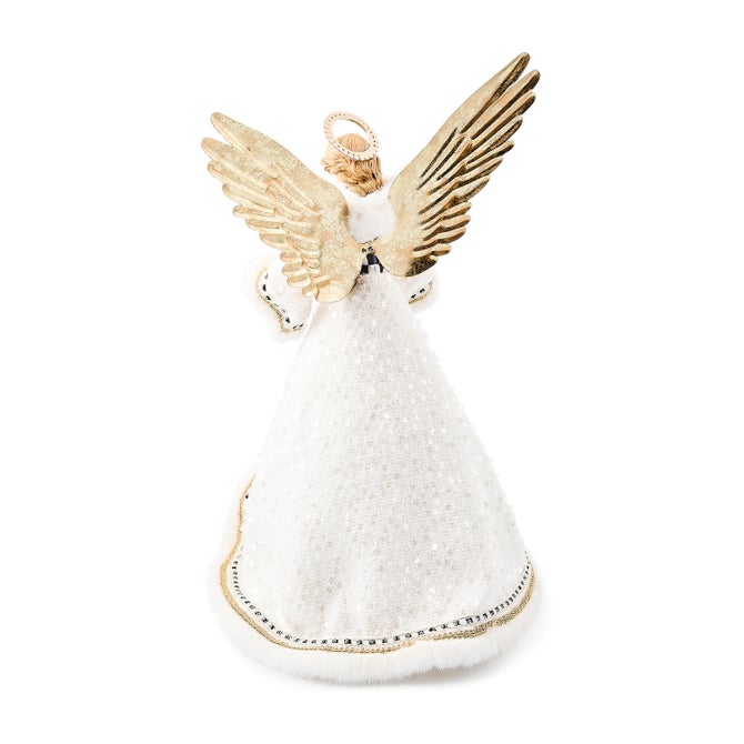 Courtly Noel Fabric Angel Tree Topper - {current_domain}