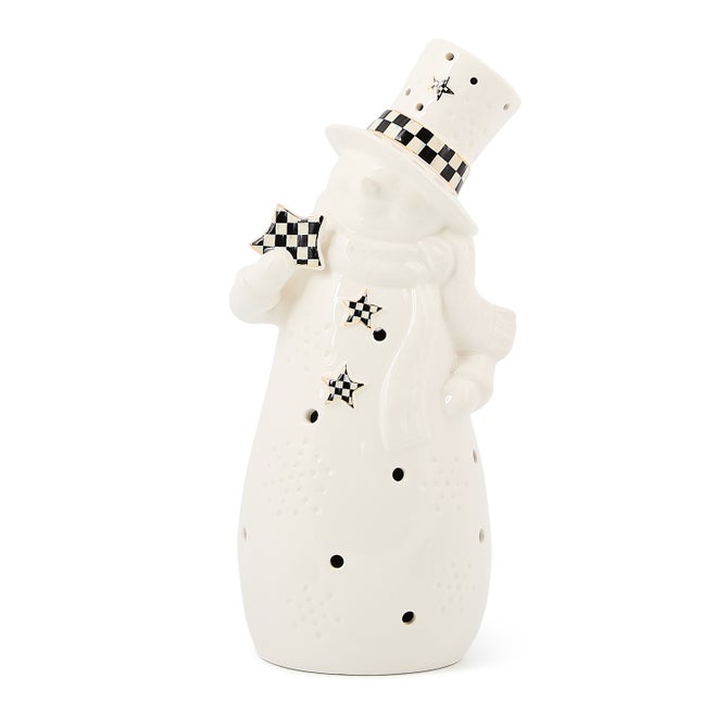 Courtly Noel Illuminated Snowman - {current_domain}