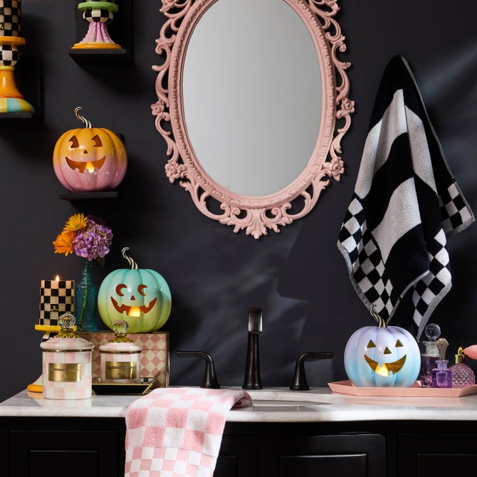 Trick or Treat Illuminated Jack O' Lanterns, Set of 3 - {current_domain}