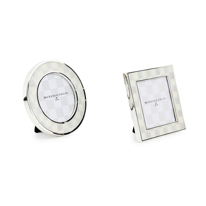 Sterling Check Silver Plated Frames, Set of 2 - {current_domain}