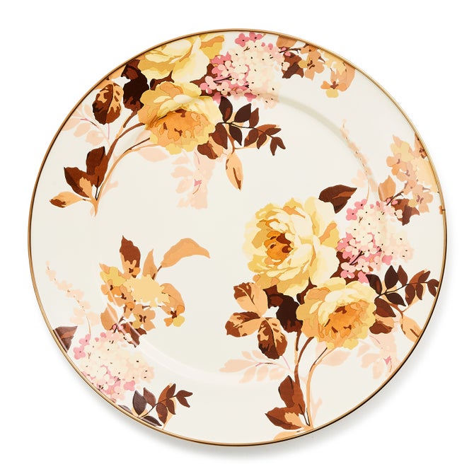 Wild Rose White Charger/Plate - {current_domain}