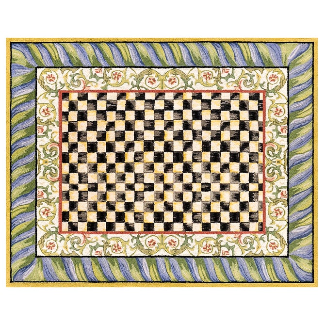 Courtly Check Purple & Green Washable Rug - {current_domain}