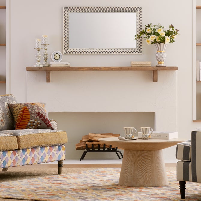 Sterling Check Large Pillar Candlestick - {current_domain}