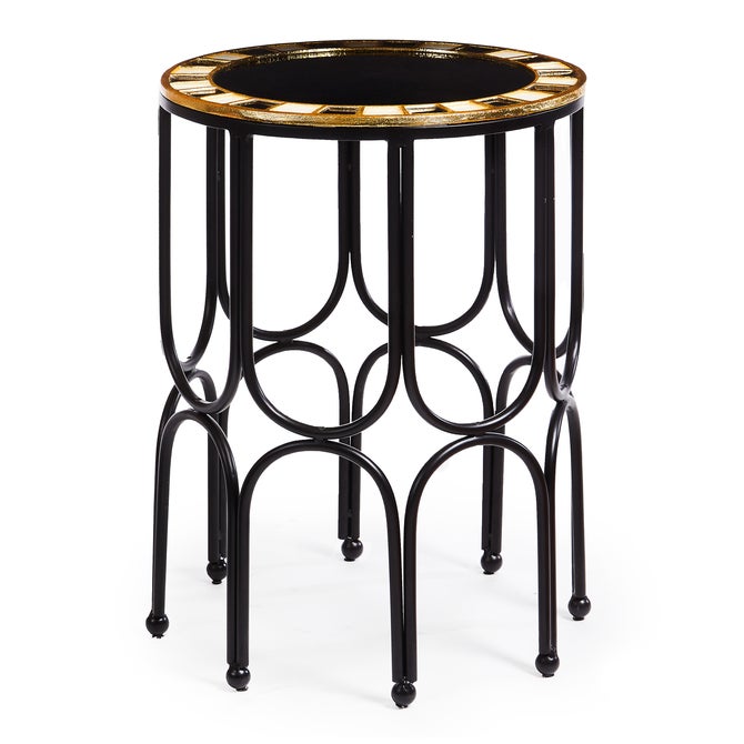 Black Tie Round Accent Table - {current_domain}