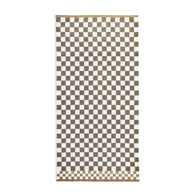 Mocha Check Bath Towel - {current_domain}