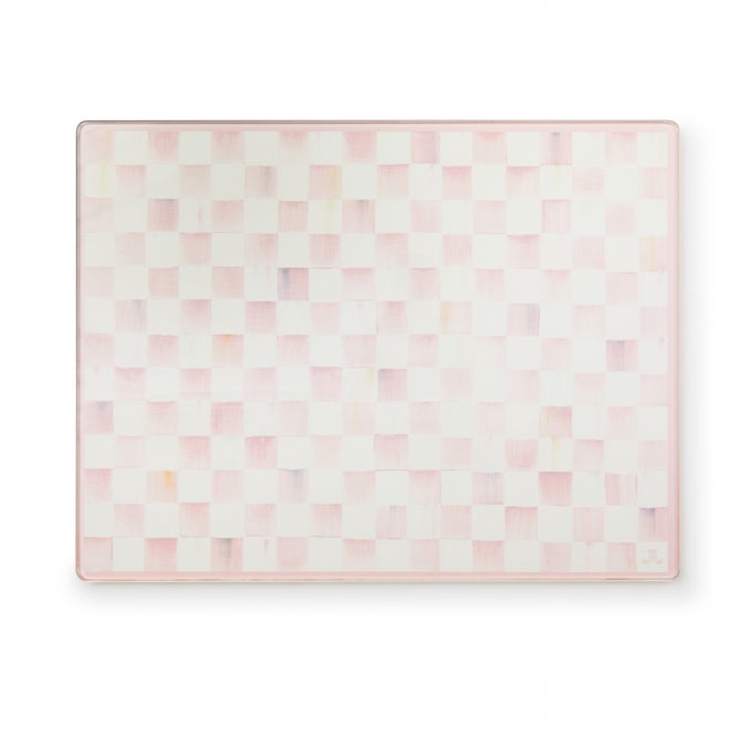 Rosy Check Glass Cutting Boards, Set of 2 - {current_domain}