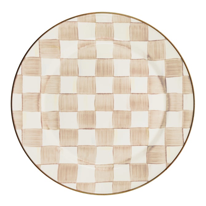 Mocha Check Enamel Dinnerware - {current_domain}