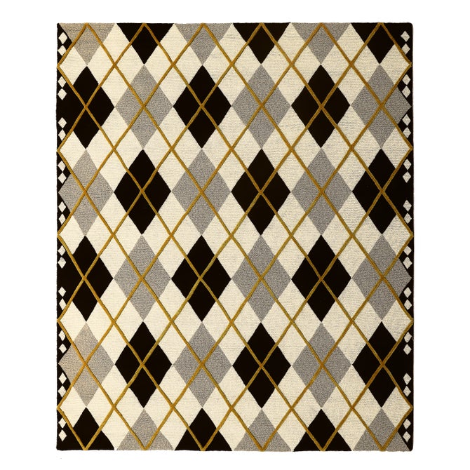 Cream Argyle 8' x 10' Rug - {current_domain}