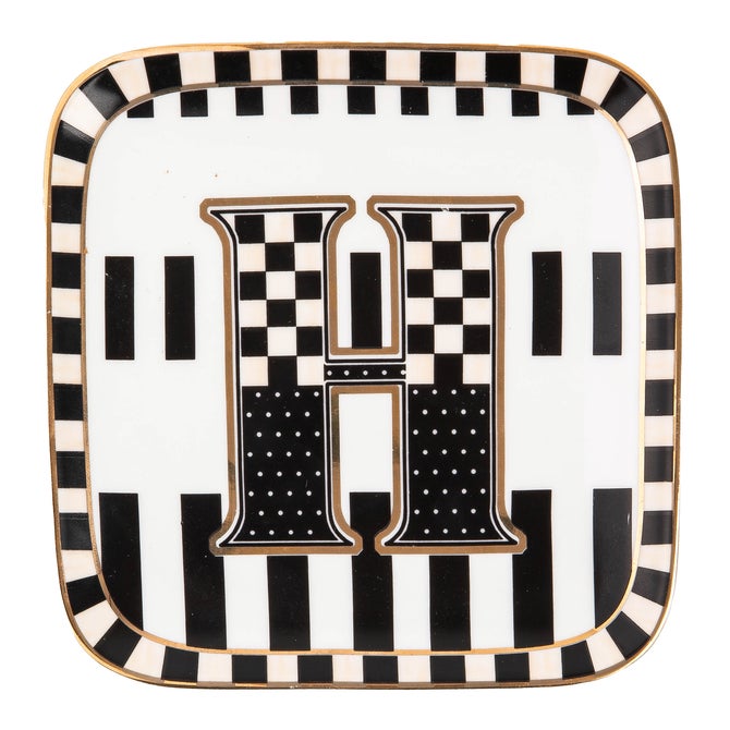 Monogram Dish - H - {current_domain}