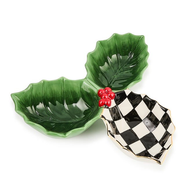 Holly Leaf Ceramic Candy Dish - {current_domain}