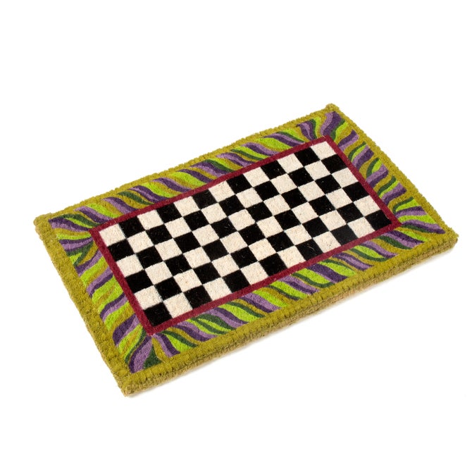 Courtly Check Entrance Mat - {current_domain}