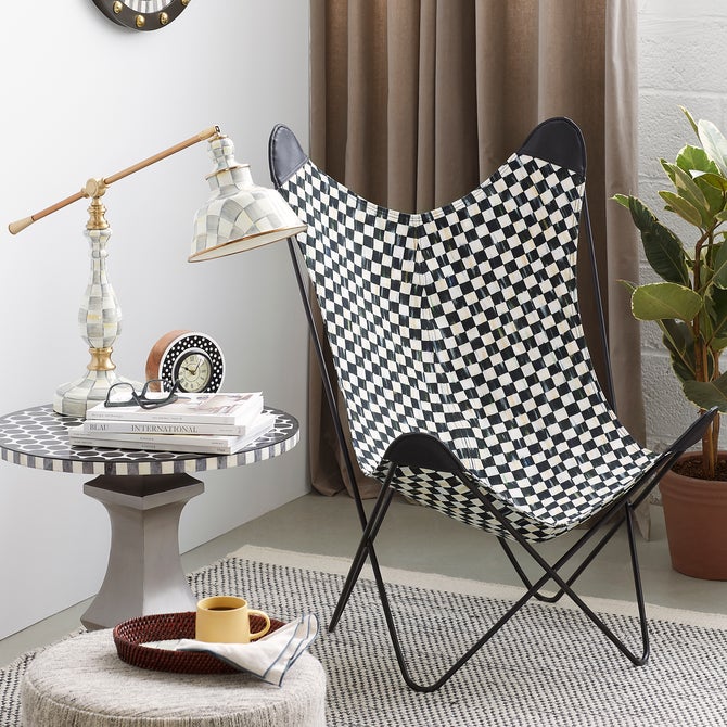 Courtly Check Butterfly Chair - {current_domain}