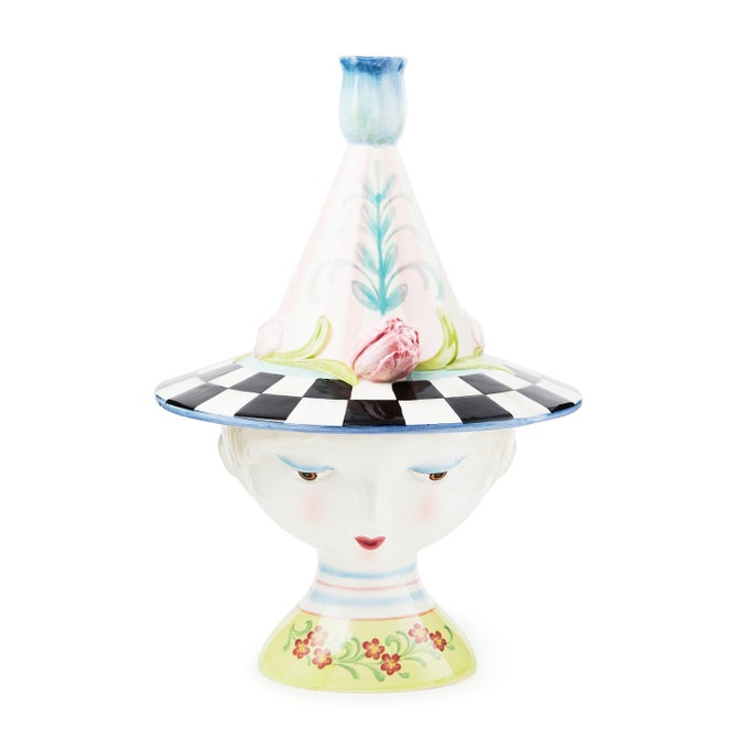 Rosy Meadow Lady Tulip Lidded Vase - {current_domain}