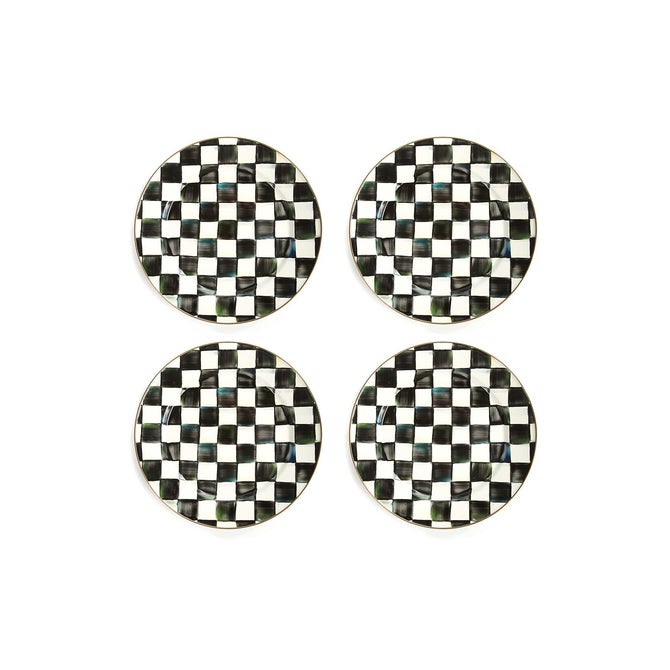 Courtly Check Chargers, Set of 4 - {current_domain}
