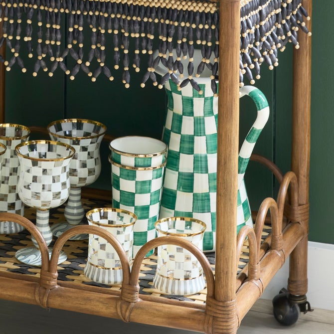 Emerald Check Large Practical Pitcher - {current_domain}