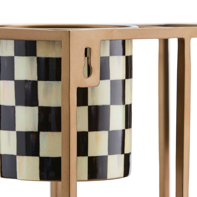 Courtly Check Large Hanging Plant Stand - {current_domain}