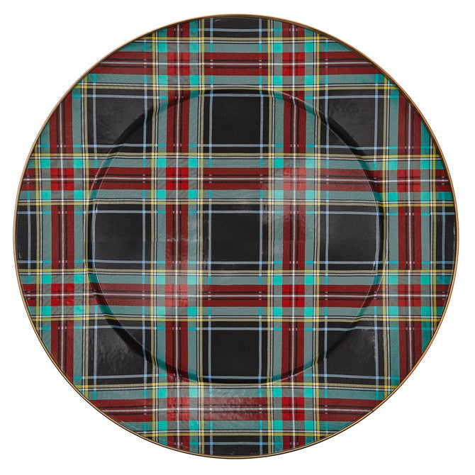 Tartan Black Serving Platter - {current_domain}