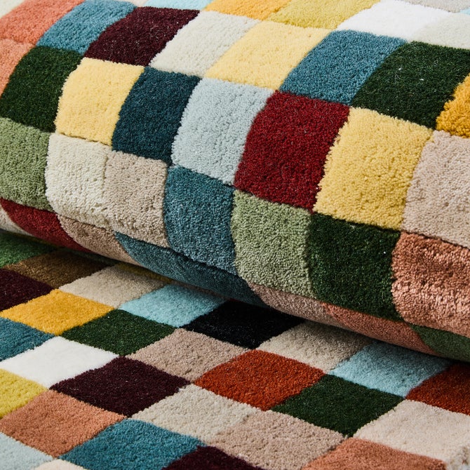 Multicolor Checkerboard 5' x 8' Rug - {current_domain}