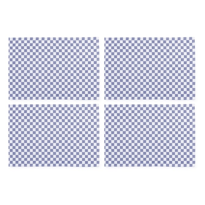 Navy Check Placemat, Set of 4 - {current_domain}
